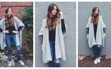 Cloaked in Clouds Poncho Free Knitting Pattern