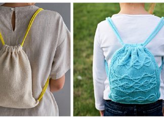 Drawstring Backpack Knitting Patterns