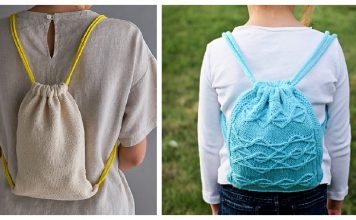 Drawstring Backpack Knitting Patterns