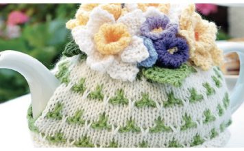 Flower Tea Cosy Free Knitting Pattern