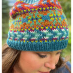 Kaleidoscope Harmony Hat Free Knitting Pattern