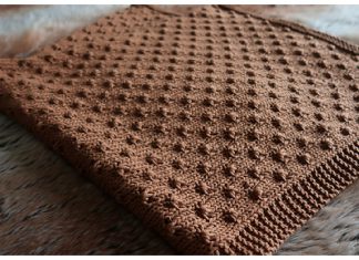 Knot Stitch Baby Blanket Free Knitting Pattern