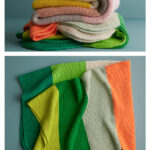 Macaron Blanket Free Knitting Pattern