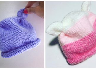 Made With Love Baby Hat Free Knitting Pattern