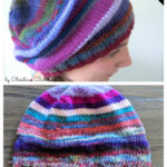 Magic Scraps Beanie Free Knitting Pattern