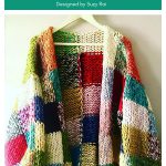 Stash Buster Patchwork Cardigan Free Knitting Pattern