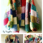 Stash Buster Patchwork Cardigan Sweater Knitting Pattern