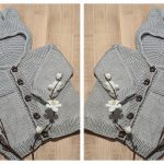 Baby Bear Hoodie Sweater Free Knitting Pattern