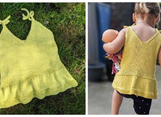 Baby Summer Top Free Knitting Pattern and Video Tutorial