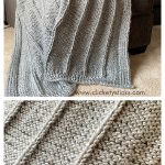 Birch Knit Afghan Free Knitting Pattern