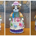 Crafter Granny Cat Doll Organizer Knitting Pattern