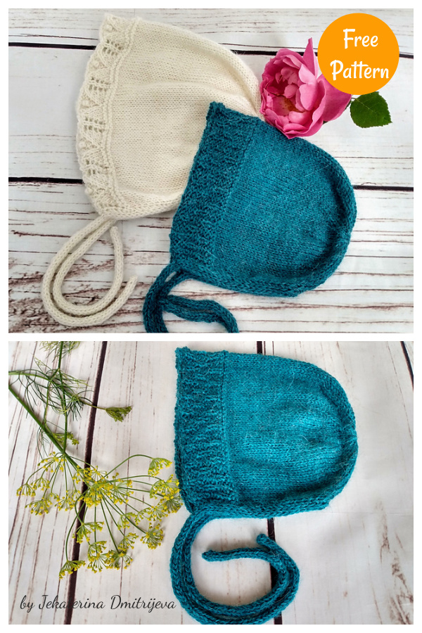 Boa Baby Bonnet Free Knitting Pattern
