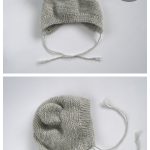 Bearly Baby Bonnet Free Knitting Pattern