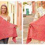Heart Lace Shawl Free Knitting Pattern