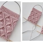Double Rhombus Reversible Stitch Free Knitting Pattern