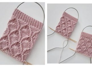 Double Rhombus Reversible Stitch Free Knitting Pattern