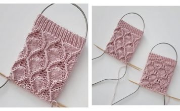 Double Rhombus Reversible Stitch Free Knitting Pattern