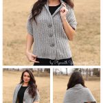 Easy Button Shawl Free Knitting Pattern