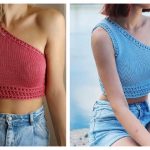 One Shoulder Tank Top Knitting Patterns