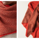 Half + Half Triangles Wrap Free Knitting Pattern