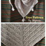 Hourglasses Lace Shawl Free Knitting Pattern