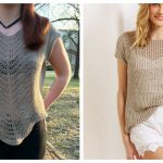 Linen Lace Top Free Knitting Pattern