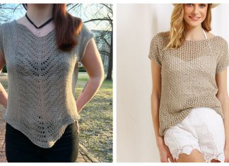 Linen Lace Top Free Knitting Pattern