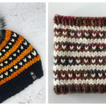 Love Line Beanie and Cowl Knitting Pattern