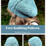 Moss and Vines Slouch Beanie Free Knitting Pattern