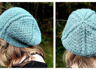 Moss and Vines Slouch Beanie Free Knitting Pattern