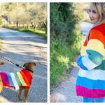 Rainbow Cardigan Free Knitting Pattern