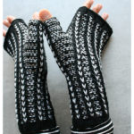 Rhia Fingerless Mitts Free Knitting Pattern