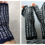 Rhia Fingerless Mitts Free Knitting Pattern