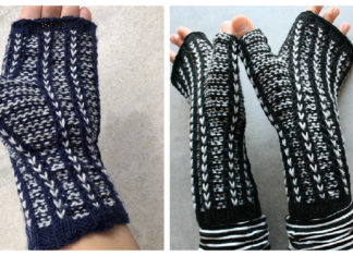 Rhia Fingerless Mitts Free Knitting Pattern