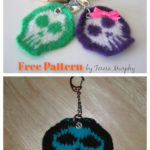Skully Keychain Free Knitting Pattern