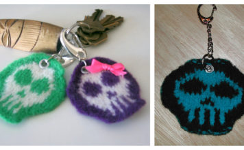 Skully Keychain Free Knitting Pattern