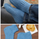 Time Off Slipper Socks Free Knitting Pattern