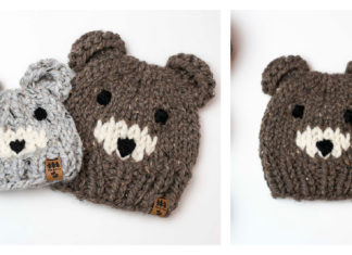 Bear Ears Beanie Hat Free Knitting Pattern