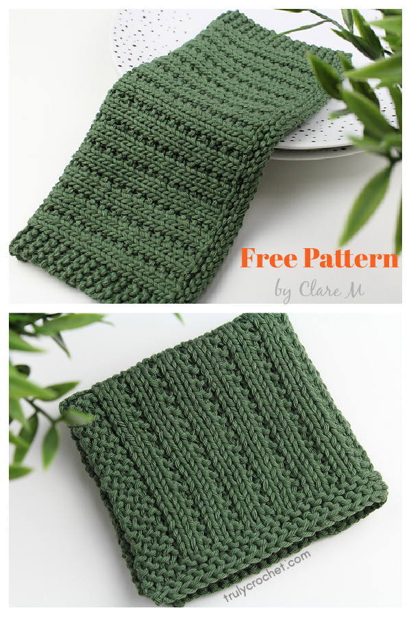 Cove Dishcloth Free Knitting Pattern
