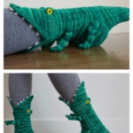Crocodile Socks Knitting Pattern
