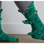 Crocodile Socks Knitting Pattern