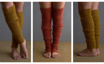 Lovely Ribbed Legwarmers Free Knitting Pattern