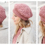 Posh Petals Beret Free Knitting Pattern
