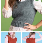 Vivi Kort Vest Free Knitting Pattern
