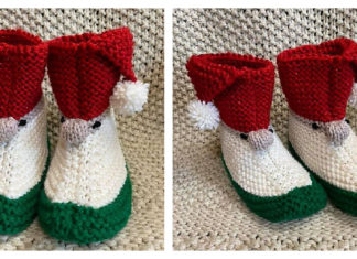 Gnome Slippers Free Knitting Pattern