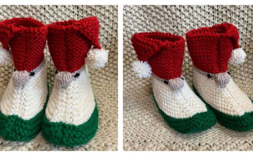 Gnome Slippers Free Knitting Pattern