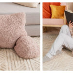 Homebody Lounger Pillow with Arms Free Knitting Pattern