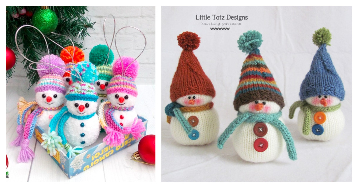Little Snowman Knitting Pattern