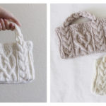 Mini Cable Bag Free Knitting Pattern and Video Tutorial