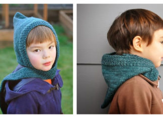 Pixie Scarf Hat Free Knitting Pattern